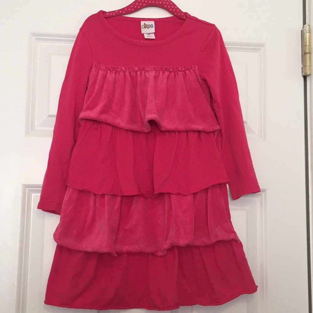 Circo Velvet Ruffle Dress